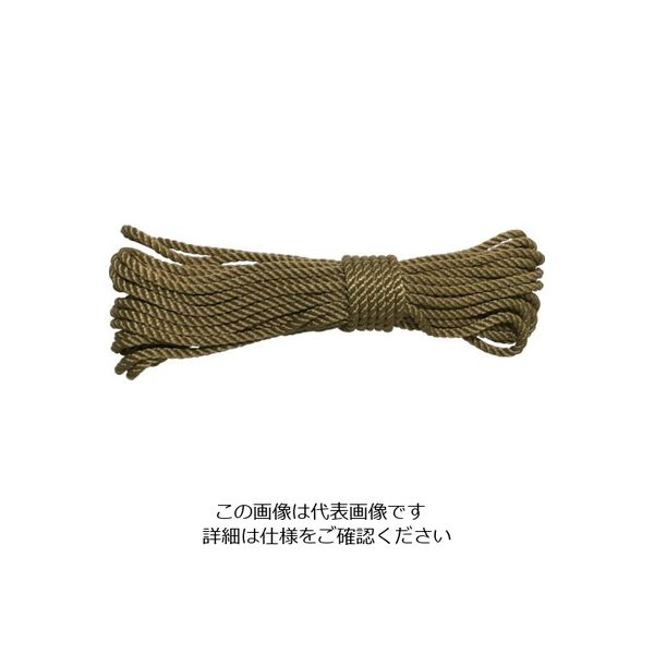 ユタカメイク ロープ パイレンカラーロープ 4φ×8m ゴールド A-80 1個 112-9096（直送品）