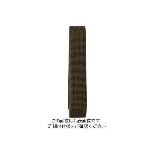 ユタカメイク（Yutaka） ユタカメイク ベルト 平ベルトアクリルカラー 巾25mm×2m オーク AD-10 1個 112-9166（直送品）