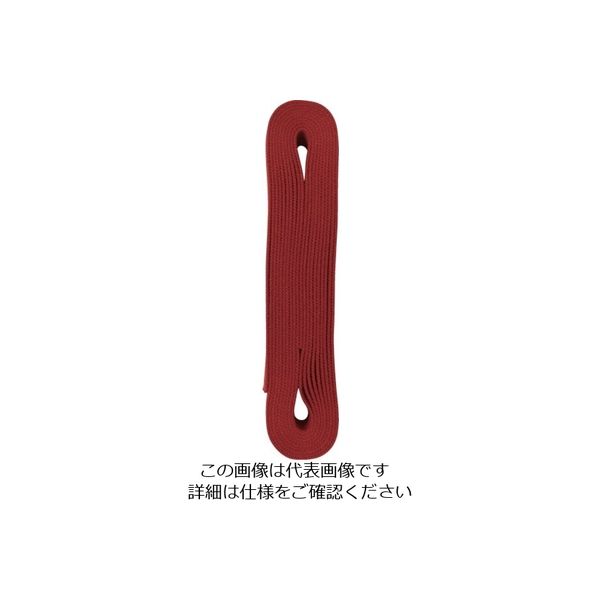 ユタカメイク ベルト 平ベルトアクリルカラー 巾25mm×4m レッド AD-105 1個 112-9107（直送品）
