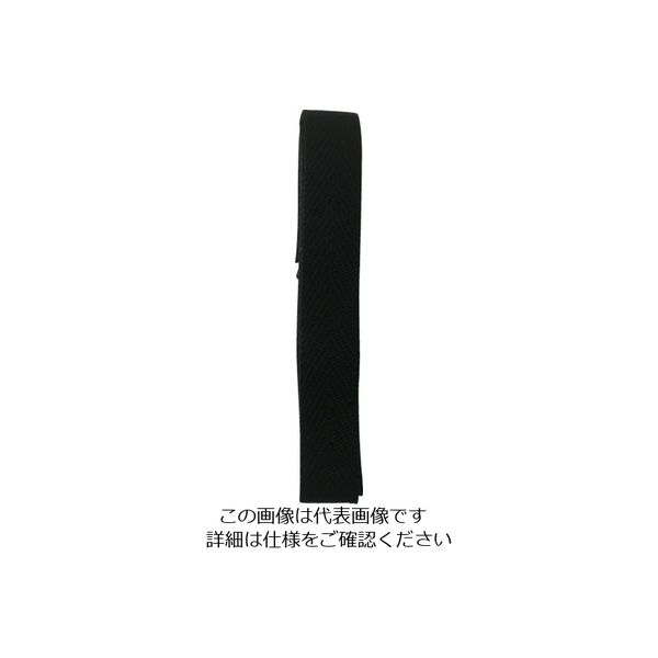 ユタカメイク ベルト 平ベルトアクリルカラー 巾20mm×2m ブラック AA-12 1巻 112-9103（直送品）