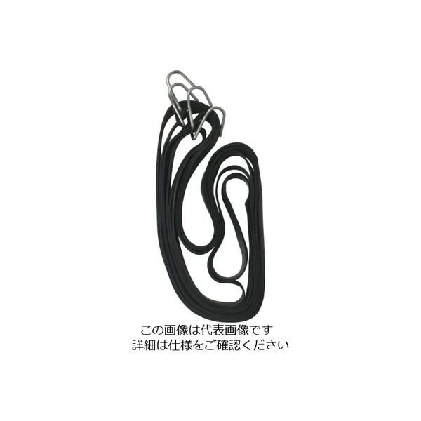 ユタカメイク ゴム チューブバンドフック付 約15mm×30cm 4本 TT-57 1セット(40本:4本×10袋) 113-7079（直送品）