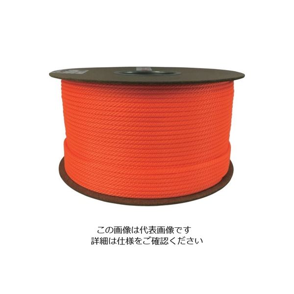 ユタカメイク ロープ パイレン金剛打ドラム巻 5φ×1m オレンジ RU98 1セット(200m:1m×200m) 113-5479（直送品）