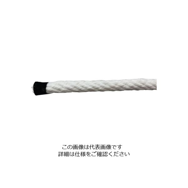 ユタカメイク ポリエステル金剛打ちロープ 6mm×600m SX6-600 1巻 128-0133（直送品）