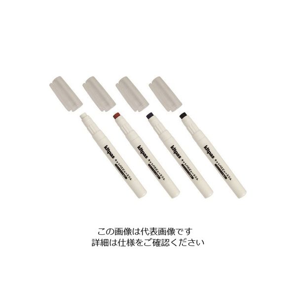 日本理化学工業 キットパス ビュースリムホルダー入 青 VKP-S-BU 1セット(10本) 180-9623（直送品）