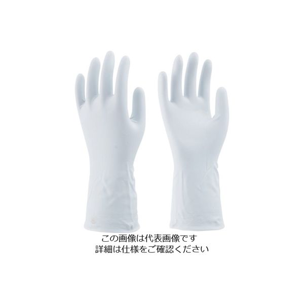 やわらかいビニール手袋 薄手 S ホワイト 1セット（3双入） 川西工業