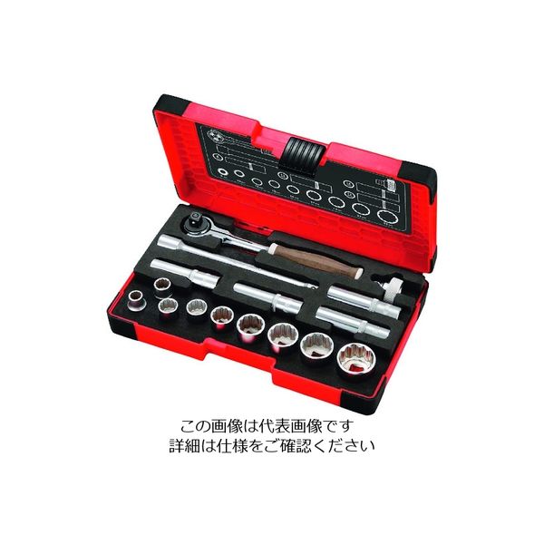 ベッセル ウッディスイベルソケットレンチセット HRW3005MーSW 3/8 1セット 194-8033（直送品）