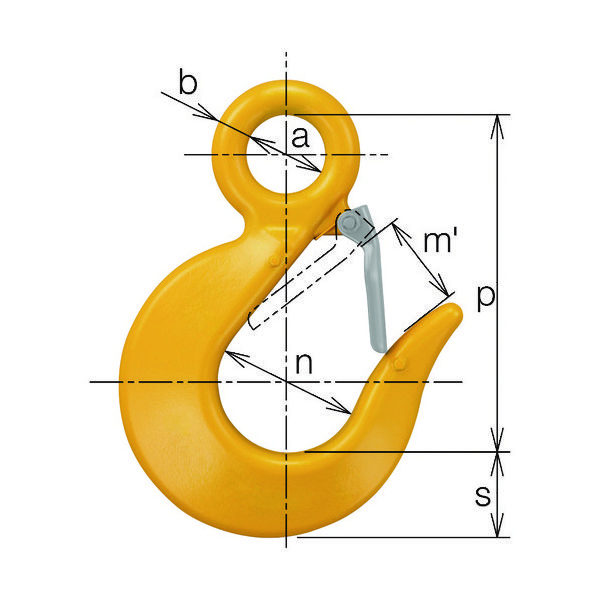 キトー KITO チェンスリング カナグ部材(アイタイプ) スリングフックHTL 基本使用荷重3.2t HTL4100 1個（直送品）