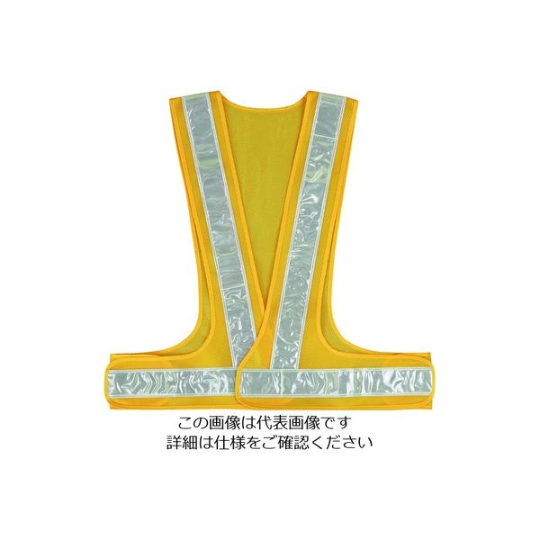 ケイワーク KーWORK 蓄光反射安全ベスト(メッシュタイプ) RW100-L 1着 207-7519（直送品）