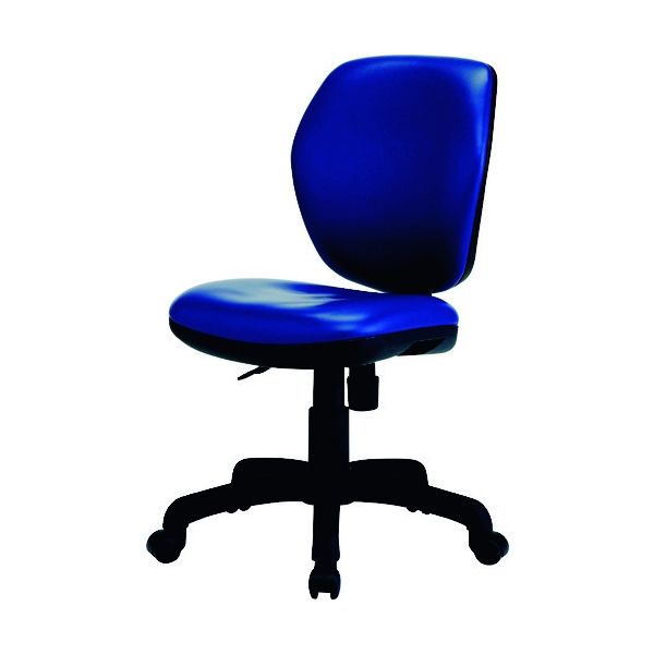 藤沢工業 TOKIO オフィスチェア FSTー77L ネイビー(レザー) FST-77LNV 1脚 195-4040（直送品）