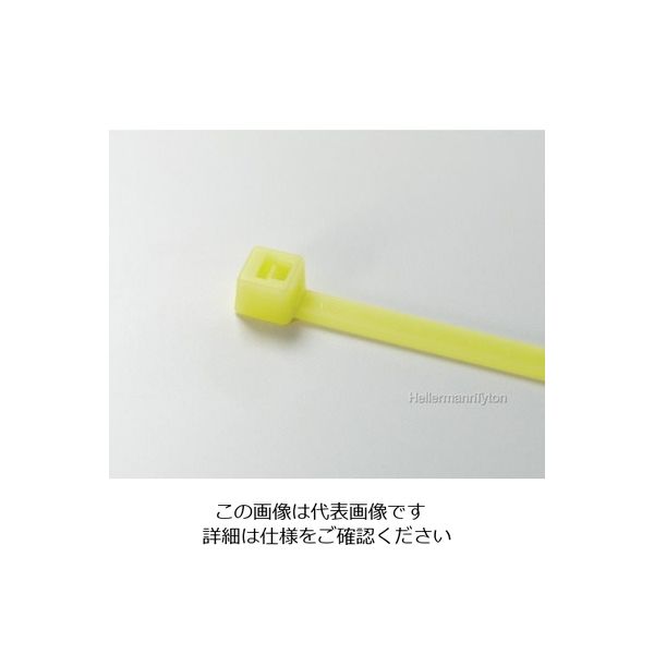 ヘラマンタイトン カラータイ 幅4.8×長さ301mm 屋内使用 (100本入) T60R-YLW 1袋(100本) 850-3956（直送品）