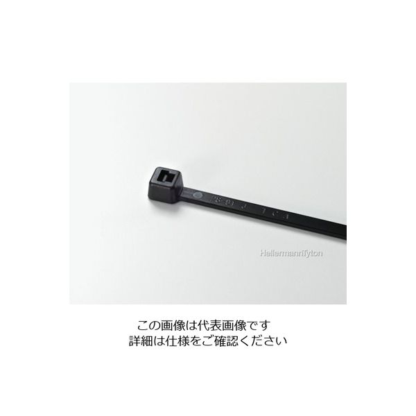 ヘラマンタイトン カラータイ 幅2.5×長さ100mm 屋内使用(1000本入) BK-1-1000 1袋(1000本) 850-3787（直送品）