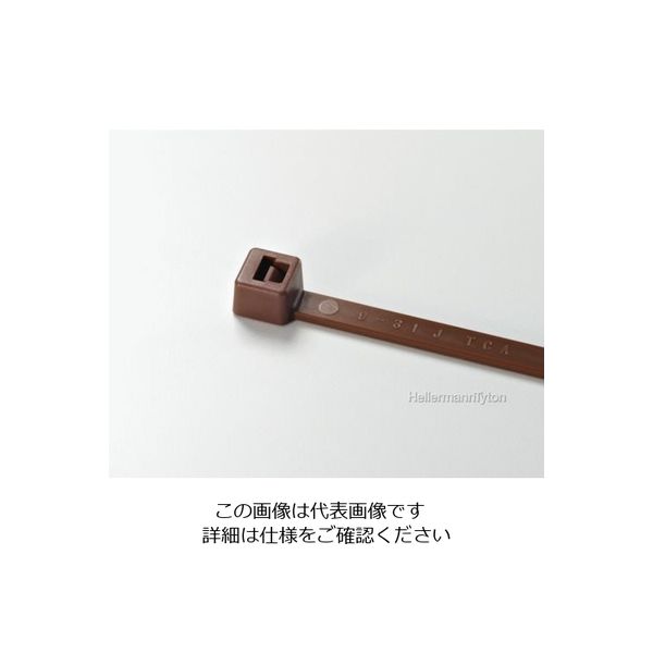 ヘラマンタイトン カラータイ 幅4.6×長さ202mm 屋内使用 (100本入) T50R-BRW 1袋(100本) 850-3940（直送品）