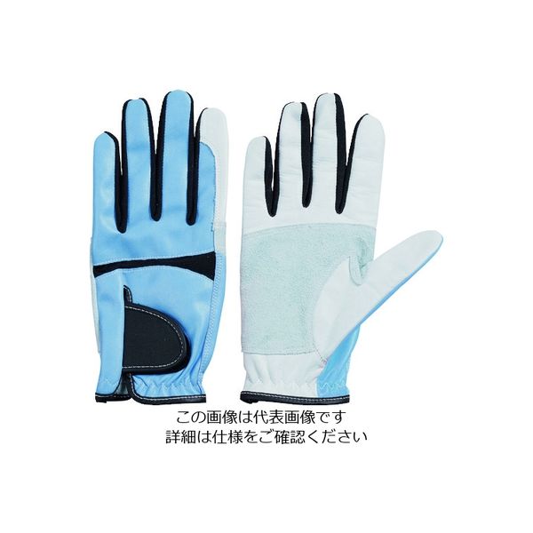 富士グローブ QTー103 ブルー LL カルテット 3659 1双 167-3163（直送品）