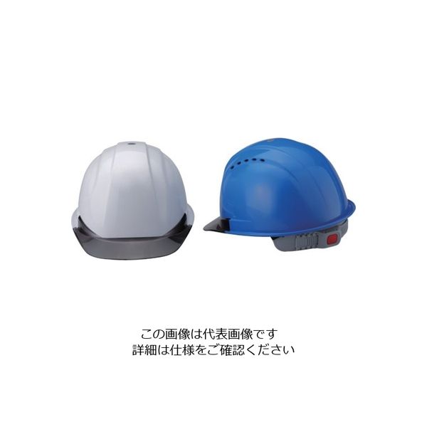 トーヨーセーフティ トーヨーセフティ ひさし透明ヘルメット ロイヤルブルー NO.380F-OT-G-RB 1個 117-6708（直送品）