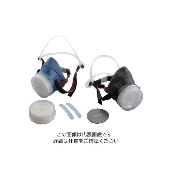 東洋物産工業 トーヨーセフティ 取替え式防じんマスク ブラック(直結式/半面形) NO.1850-B 1個 118-4607（直送品）
