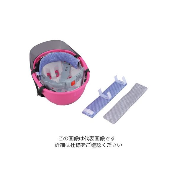 東洋物産工業 トーヨーセフティ ヘルメット取付式 アクアデコパッド ブルー NO.7161-BU 1個 117-9868（直送品）