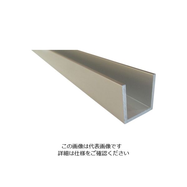 アルインコ アルミチャンネル 12×12×2.0 シルバー艶消し 1m FE208S1 1本 849-4959（直送品）