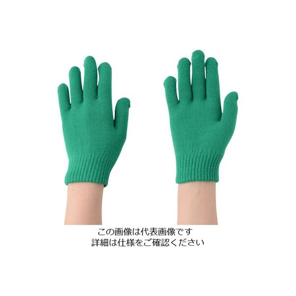 勝星産業 勝星 のびのび手袋 緑 371503 1セット(5双) 819-9993（直送品）
