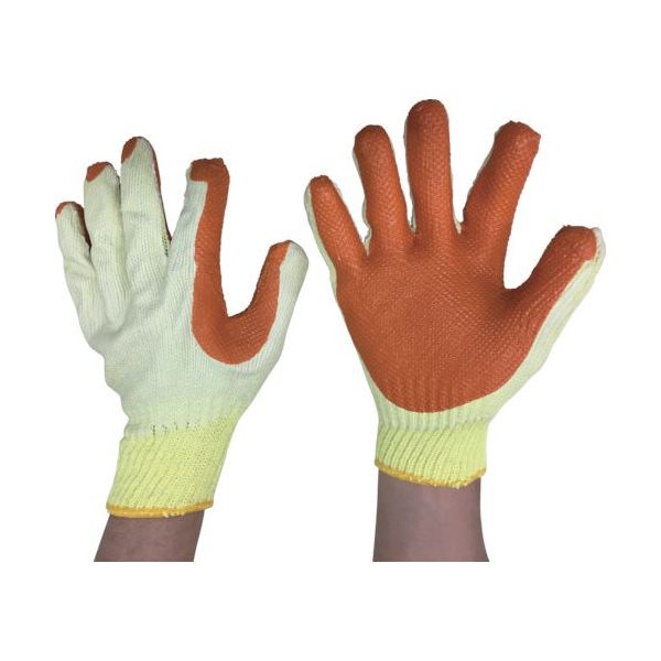 勝星産業 勝星 強力ゴムバリ手袋3ソウ組 オレンジ 272OR 1セット(15双:3双×5組) 128-2616（直送品）