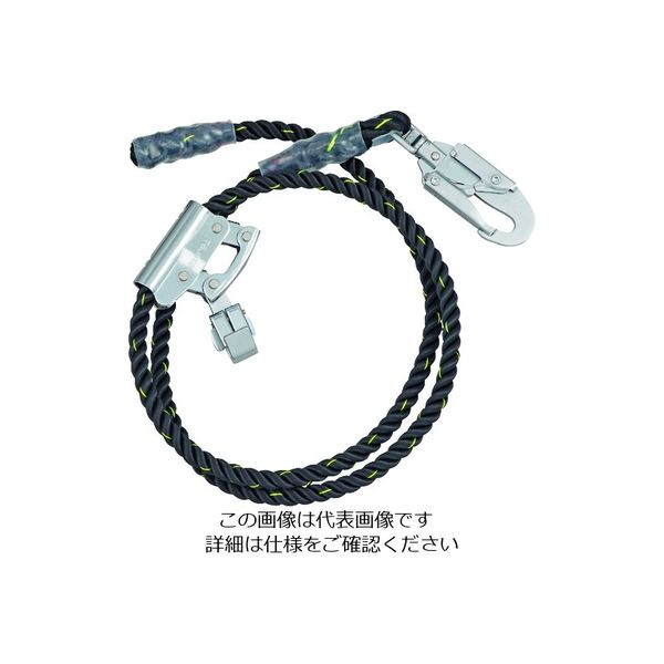 TJMデザイン タジマ ワークポジショニング用ロープ WR210BK 1本 198-2131（直送品）