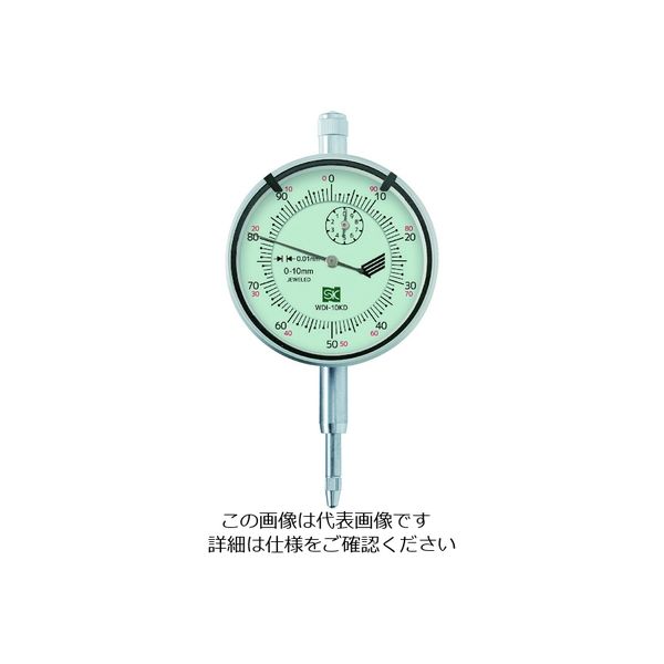新潟精機 SK 快段目盛ダイヤルゲージ 測定範囲10mm WDI-10KD 1台 207-1749（直送品）