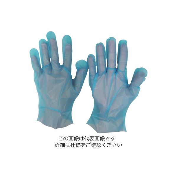 宇都宮製作 UCD 使い捨て手袋 シンガーポリライトブルー袋入(100枚入)M LPE0150SE-BPM 1袋(100枚) 167-4070（直送品）