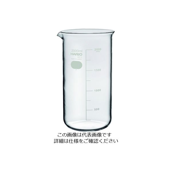 HARIO トールビーカー 目安目盛付 2000ml TB-2L-SCI 1個 206-5671（直送品）