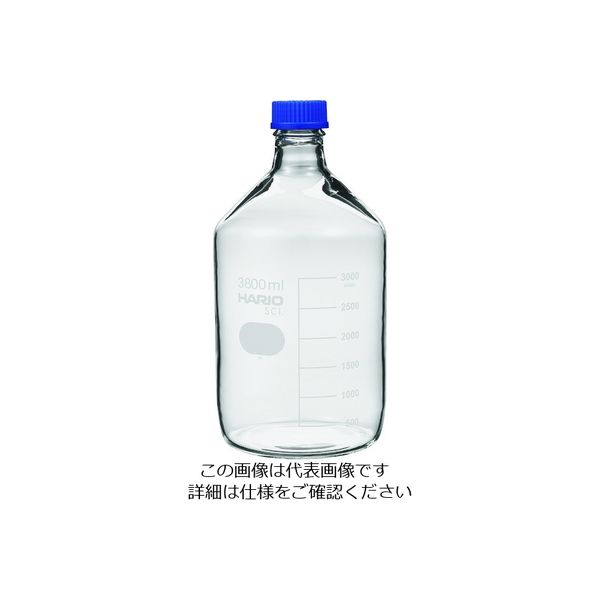 HARIO 耐熱ねじ口瓶 3.800mL NBO-3.8L-SCI 1個 206-5653（直送品）