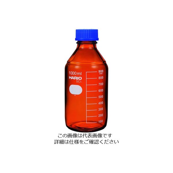 HARIO ボトル 耐熱ねじ口瓶(茶) 1000ml NBB-1L-SCI 1個 206-5659（直送品）