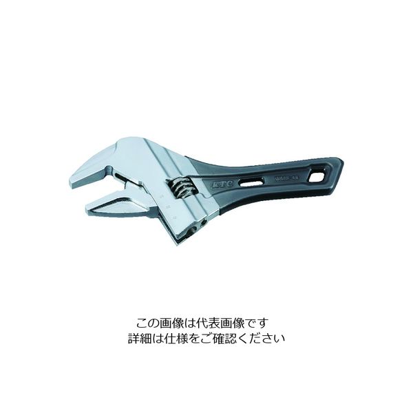 京都機械工具 KTC ショートモンキレンチ 全長188mm 口開き12~46mm 先端厚さ46mm WMS-46 1丁 206-7181（直送品）