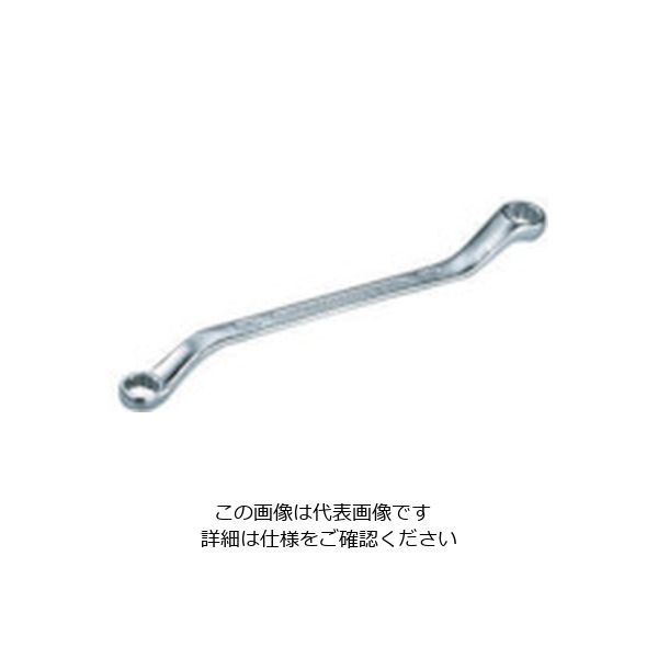 京都機械工具 KTC 45°ロングめがねレンチ19×21mm M25-19X21 1丁 807-0215（直送品）
