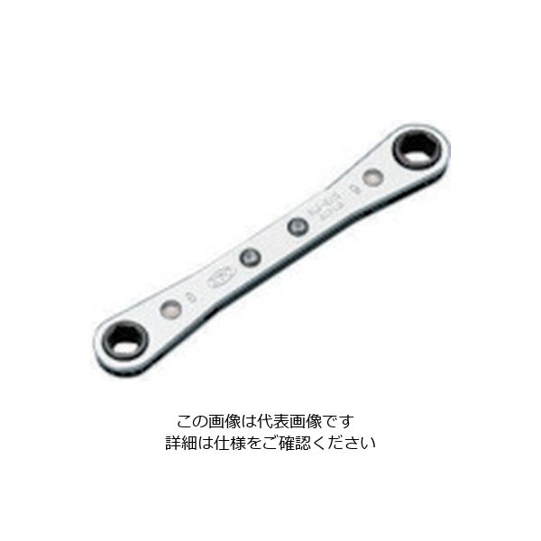 京都機械工具 KTC 板ラチェットめがねレンチ8×9mm RM-8X9 1丁 807-0676（直送品）