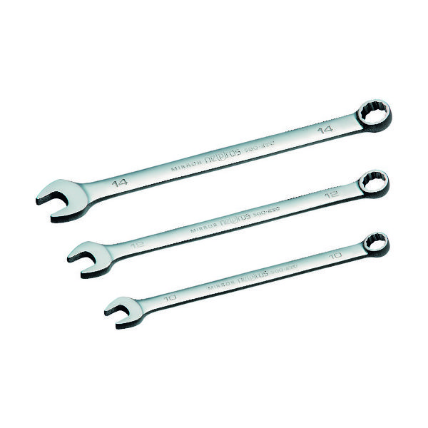 京都機械工具 nepros ロングコンビネーションレンチ 二面幅13mm 全長205mm NMS2L-13 1個 167-6412（直送品）