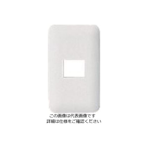 パナソニック Panasonic ワイド21コンセントプレート1コ用 WTF7001W 1セット(10個) 159-2401（直送品）