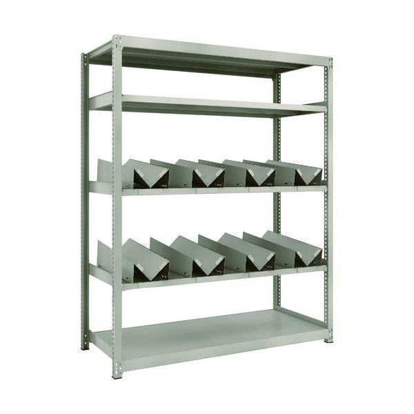 トラスコ中山 TRUSCO スチールラック M2型軽中量棚 1460X600XH1800 缶受X8付 M2-6565-KU8 1台(1個)（直送品）