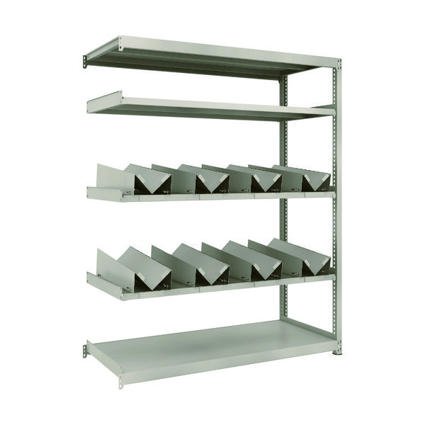 TRUSCO スチールラック M2型軽中量棚 1460X600XH1800 缶受X8付 連結 M2-6565-KU8B 1台(1個)（直送品）