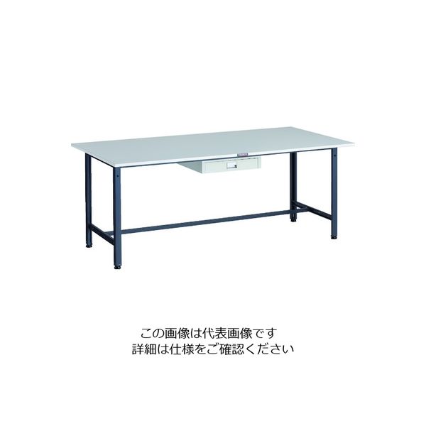 TRUSCO 軽荷重作業台(300kg)AE型 1800X900XH740 薄型1段引出し付 ダークグレー色 RAE-1809UDC1 DG（直送品）