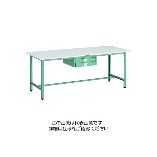 TRUSCO AE型軽量作業台 1800X750 薄型2段引出し付