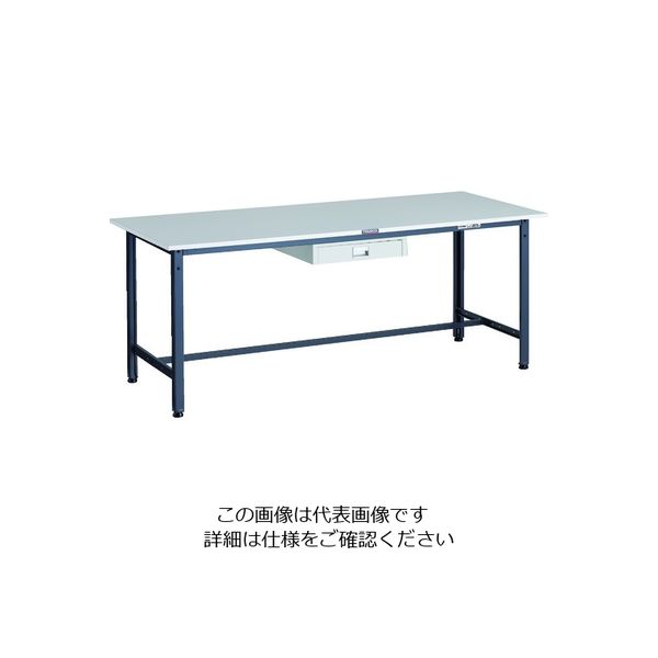 TRUSCO 軽荷重作業台(300kg)AE型 1800X750XH740 薄型1段引出し付 ダークグレー色 RAE-1800UDC1 DG（直送品）