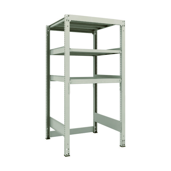 TRUSCO スチールラック M3型中量棚 下段開放型 H1800XW900XD921 3段 単体 M3-SB6393 1セット(1個)（直送品）