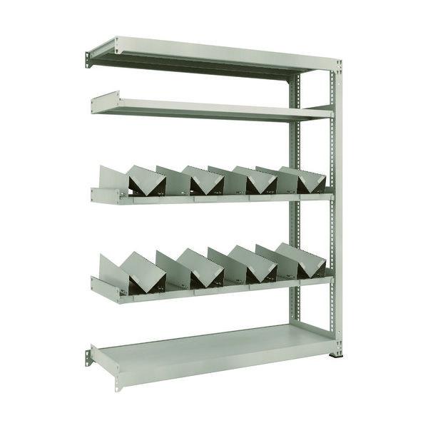 TRUSCO 一斗缶ラック スチールラック M3型中量棚 W1500×D471×H1800 5段 連結 缶受×8付 M3-6555-KU8B（直送品）