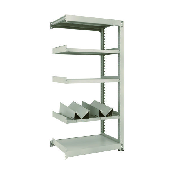 TRUSCO 一斗缶ラック スチールラック M3型中量棚 W900×D571×H1800 5段 連結 缶受×2付 M3-6365-KU2B（直送品）