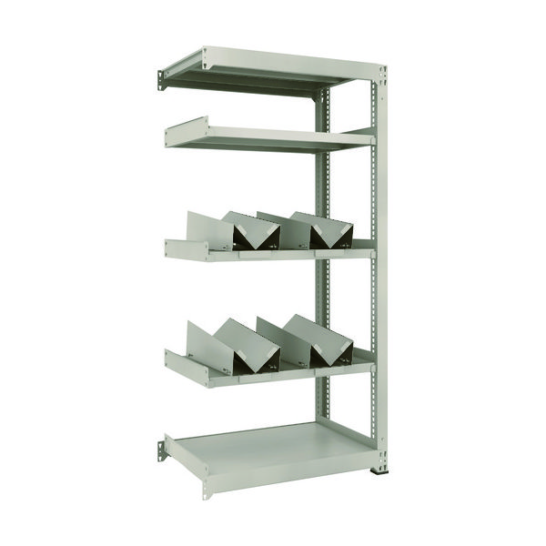 TRUSCO 一斗缶ラック スチールラック M3型中量棚 W900×D571×H1800 5段 連結 缶受×4付 M3-6365-KU4B（直送品）