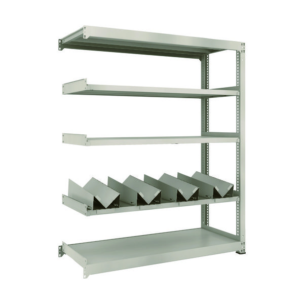 TRUSCO 一斗缶ラック スチールラック M3型中量棚 W1500×D571×H1800 5段 連結 缶受×4付 M3-6565-KU4B（直送品）