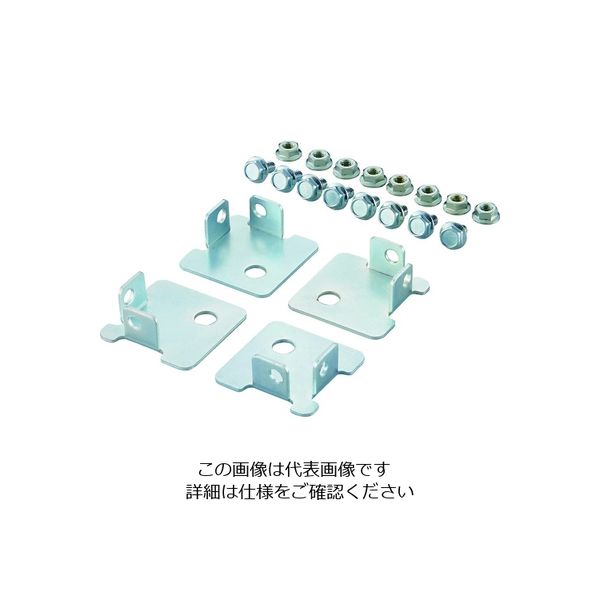 トラスコ中山 TRUSCO SBL型抗菌塗装セミボルトレス軽量棚用 床固定用ベースプレート 4個入 SBL-BP4 1組(4個) 195-3243（直送品）