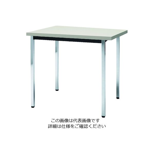 トラスコ中山 TRUSCO 会議用テーブル 900X900XH700 角脚 下棚無し ニューグレー TD0990-NG 1台（直送品）