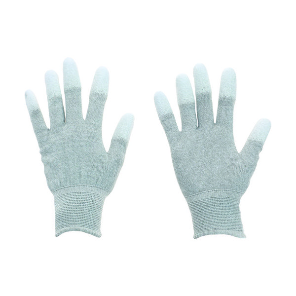 トラスコ中山 TRUSCO 静電気対策・銅繊維入ESD手袋 指先コートタイプ Sサイズ ESD-GFTS 1双 206-5325（直送品）