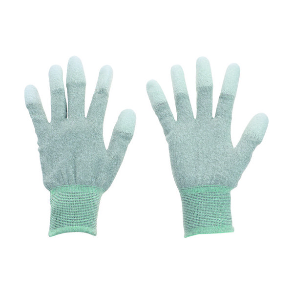 トラスコ中山 TRUSCO 静電気対策・銅繊維入ESD手袋 指先コートタイプ Mサイズ ESD-GFTM 1双 206-5324（直送品）