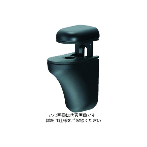 トラスコ中山 TRUSCO 棚グリップ 2~21mm用 黒艶消し TSG221-BK 1個 206-5911（直送品）