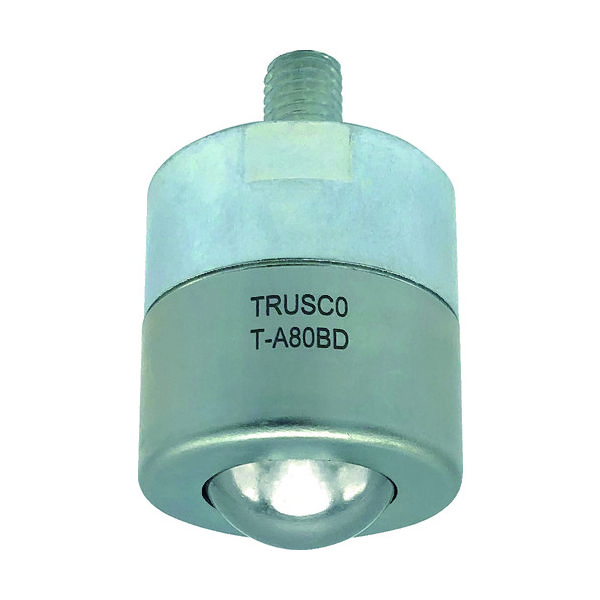 トラスコ中山 TRUSCO ボールキャスター切削加工品 下向き用 スチール製 許容荷重80kg T-A80BD 1個 207-4472（直送品）